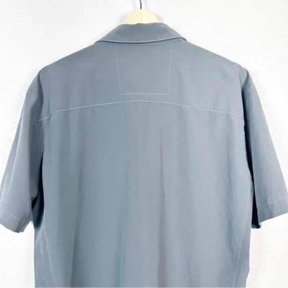 Kuhl Men’s Renegade Short Sleeve Button Down Skirt in Carbon Grey Size Large - Picture 7 of 10